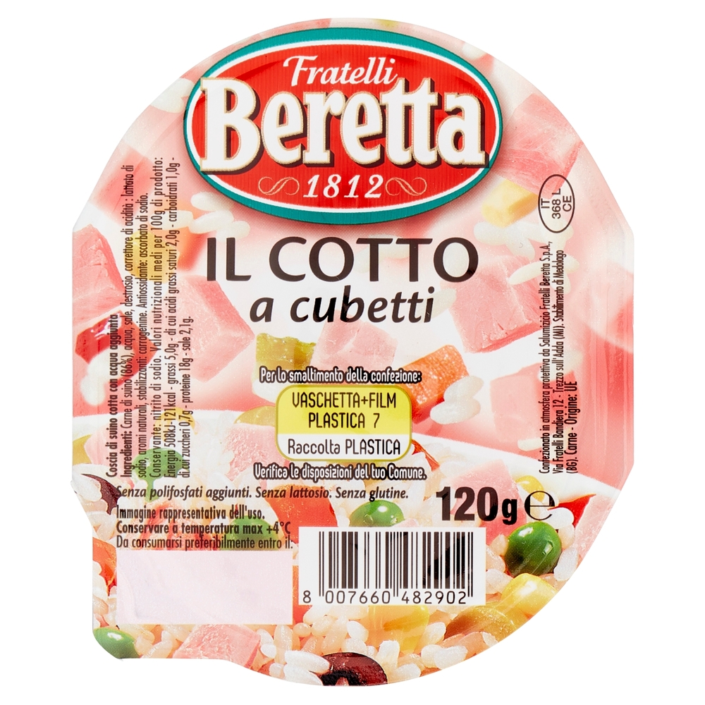 Prosciutto Cotto a Cubetti, 120 g